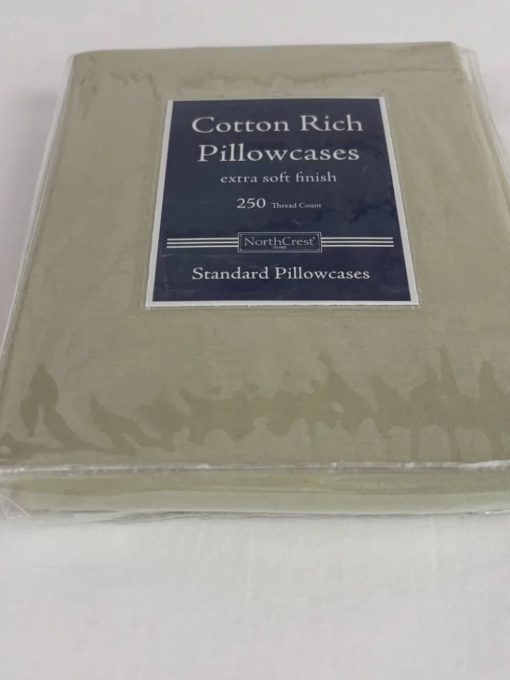 Northcrest Standard Pillowcases Cotton Polyester Green 250 TC